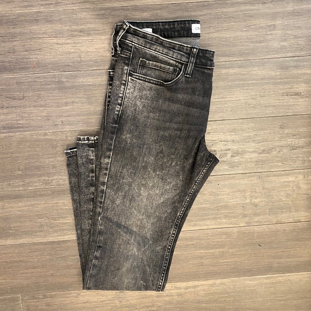 Calvin Klein Men's Slim Straight Gray/Blk‎ Jeans W 31XL32 Stretch
